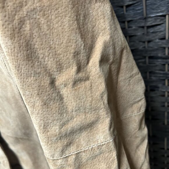 Paris Blues Y2K Brown Genuine Leather Suede Jacket Size 2X - Picture 4 of 10